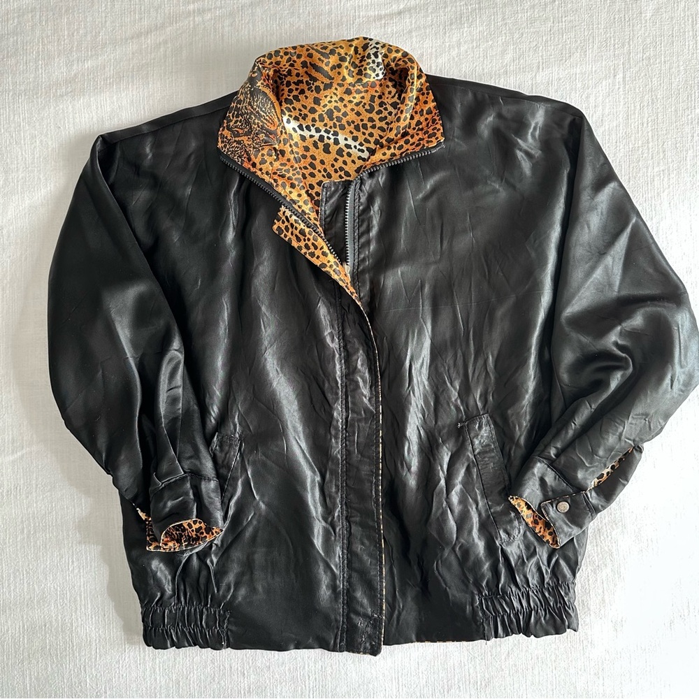 Vintage 80s Baddie Seoul Olympics Cheetah Print Jacket - Picture 11 of 13
